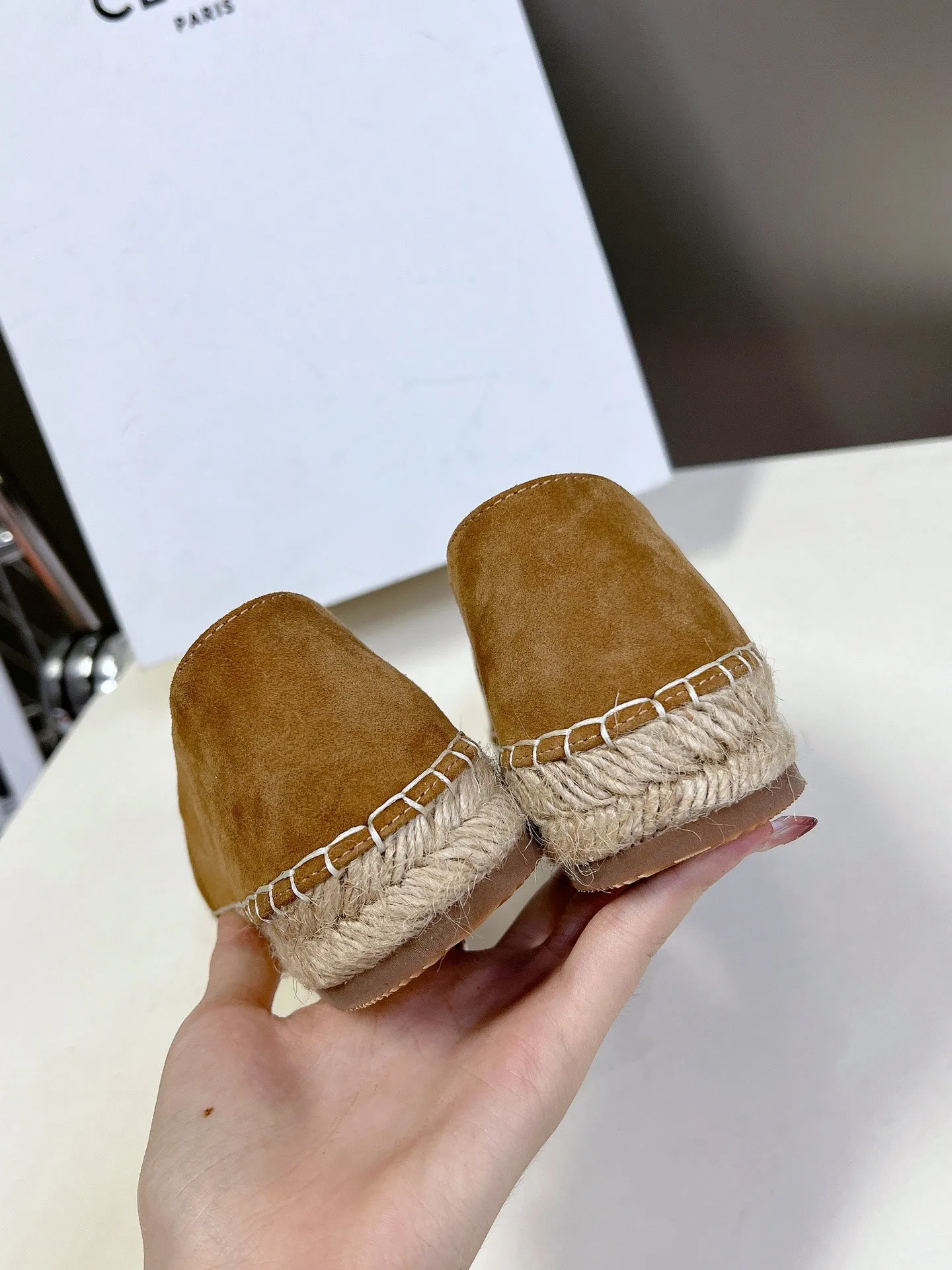 285938 Espadrillas CELINE Suede Celine Loafers Brown Wi-Fi-enabled Professional