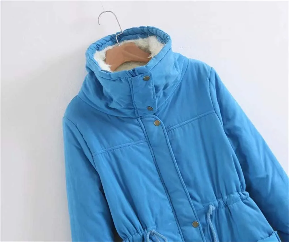 ACE SHOCK Women's Plus Size Winter Coats Faux Fur Lined Quilted Jackets Fashion Winter Parka