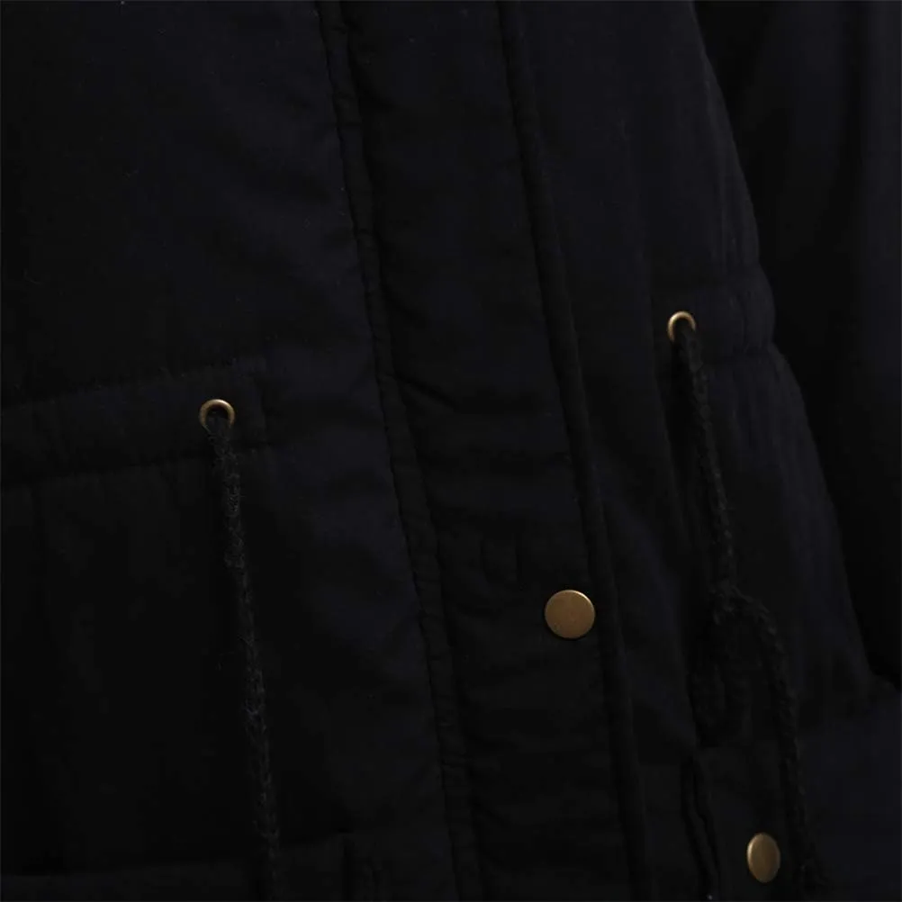ACE SHOCK Women's Plus Size Winter Coats Faux Fur Lined Quilted Jackets Fashion Winter Parka
