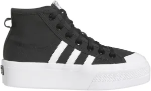 adidas Kids Boys Nizza High Platform Sneakers Shoes Casual - Black - Size 4 M
