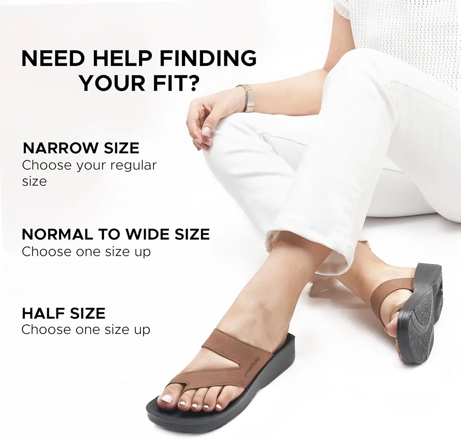 AEROTHOTIC Comfy Arch Support flip flops for women Split Toe Stylish Cushioned Strap with non-slip footbed Walking Dressy Sandals Indoor and Outdoor