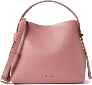 Anne Klein Small Bucket Hobo with Enamel Turn Lock