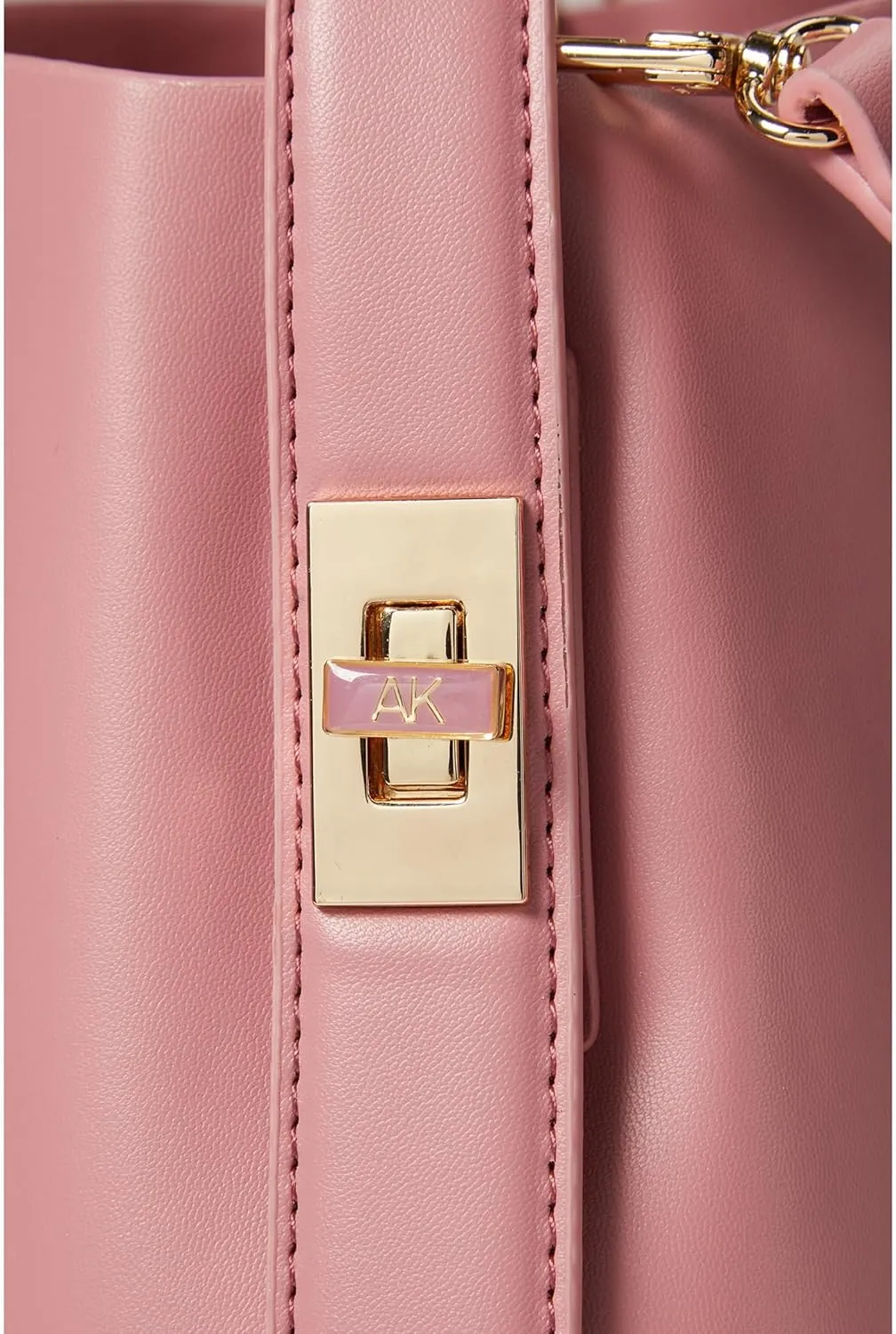 Anne Klein Small Bucket Hobo with Enamel Turn Lock