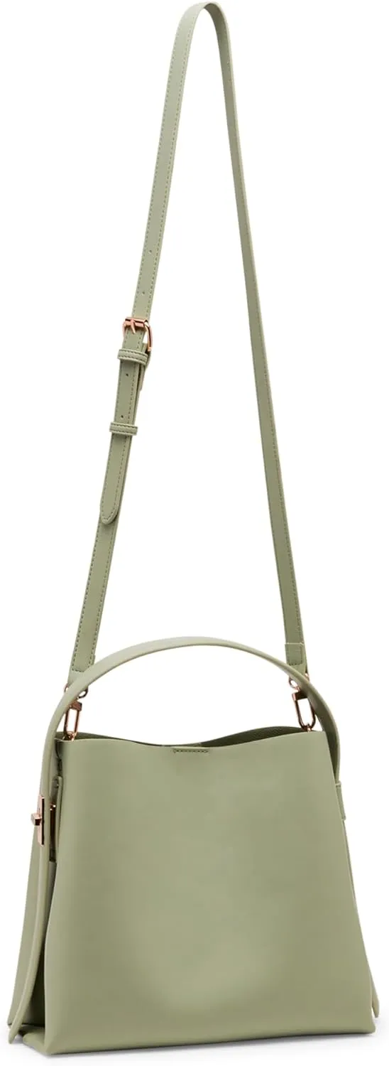 Anne Klein Small Bucket Hobo with Enamel Turn Lock