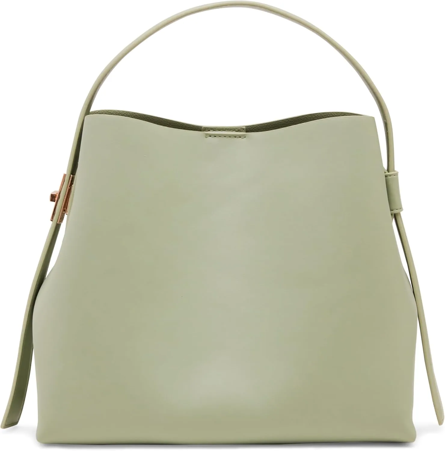 Anne Klein Small Bucket Hobo with Enamel Turn Lock