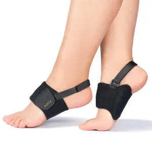 Arch Support Brace for Men Women, Plantar Fasciitis Wrap/Band with Orthotic Pad Relief Pain Plus, Non-slip Heel Strap and Adjustable Velcro, Compression Sleeves for Flat Feet,High/Fallen/Low Arches