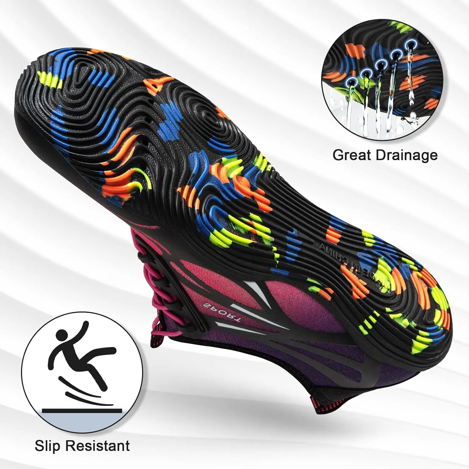 ATHMILE Water Shoes for Men Women River Shoes Adult Swim Beach Lake Pool Aqua Socks Barefoot Quick Dry for Hiking Surfing Kayaking Cruise Ship Essentials Cruise Ship Essentials