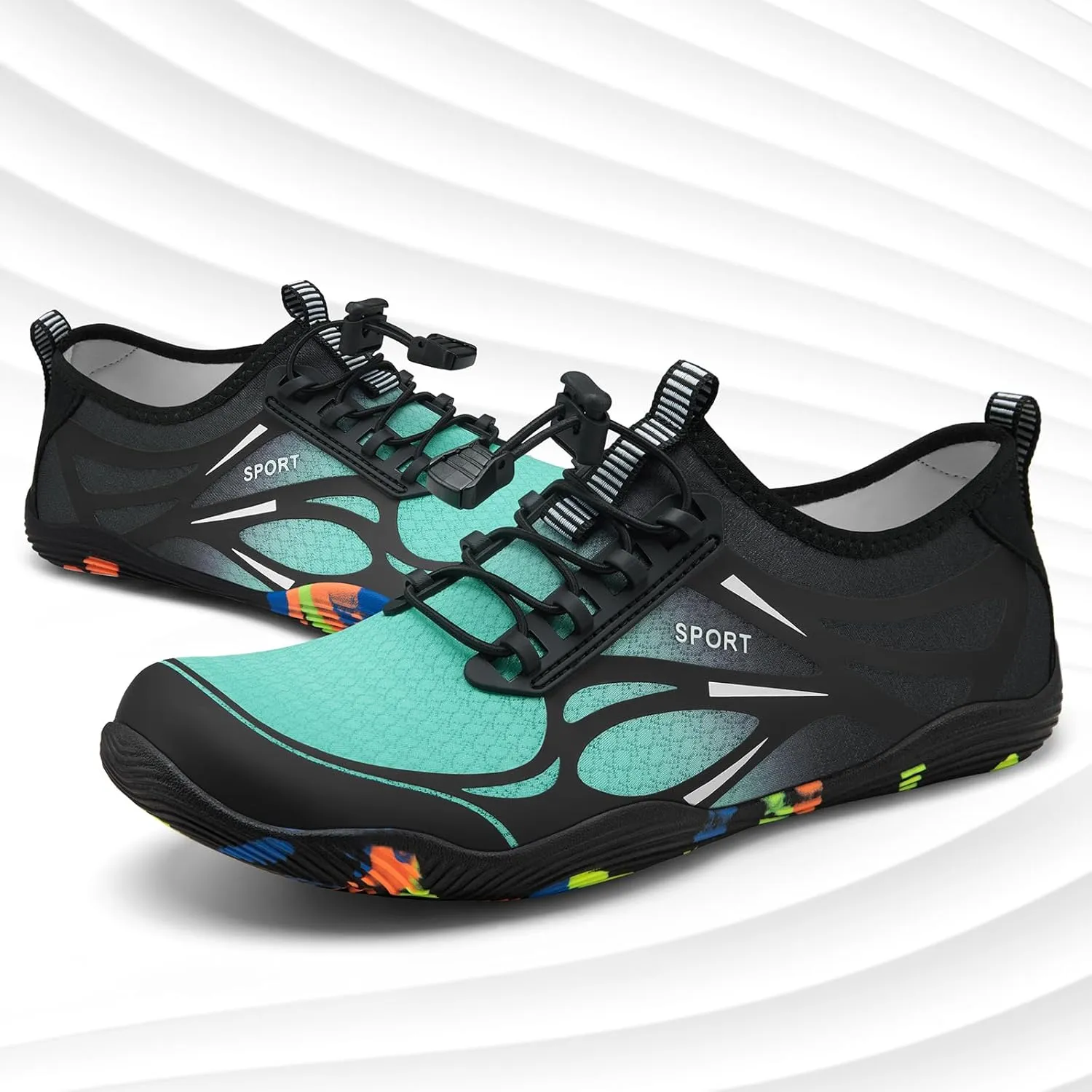 ATHMILE Water Shoes for Men Women River Shoes Adult Swim Beach Lake Pool Aqua Socks Barefoot Quick Dry for Hiking Surfing Kayaking Cruise Ship Essentials Cruise Ship Essentials