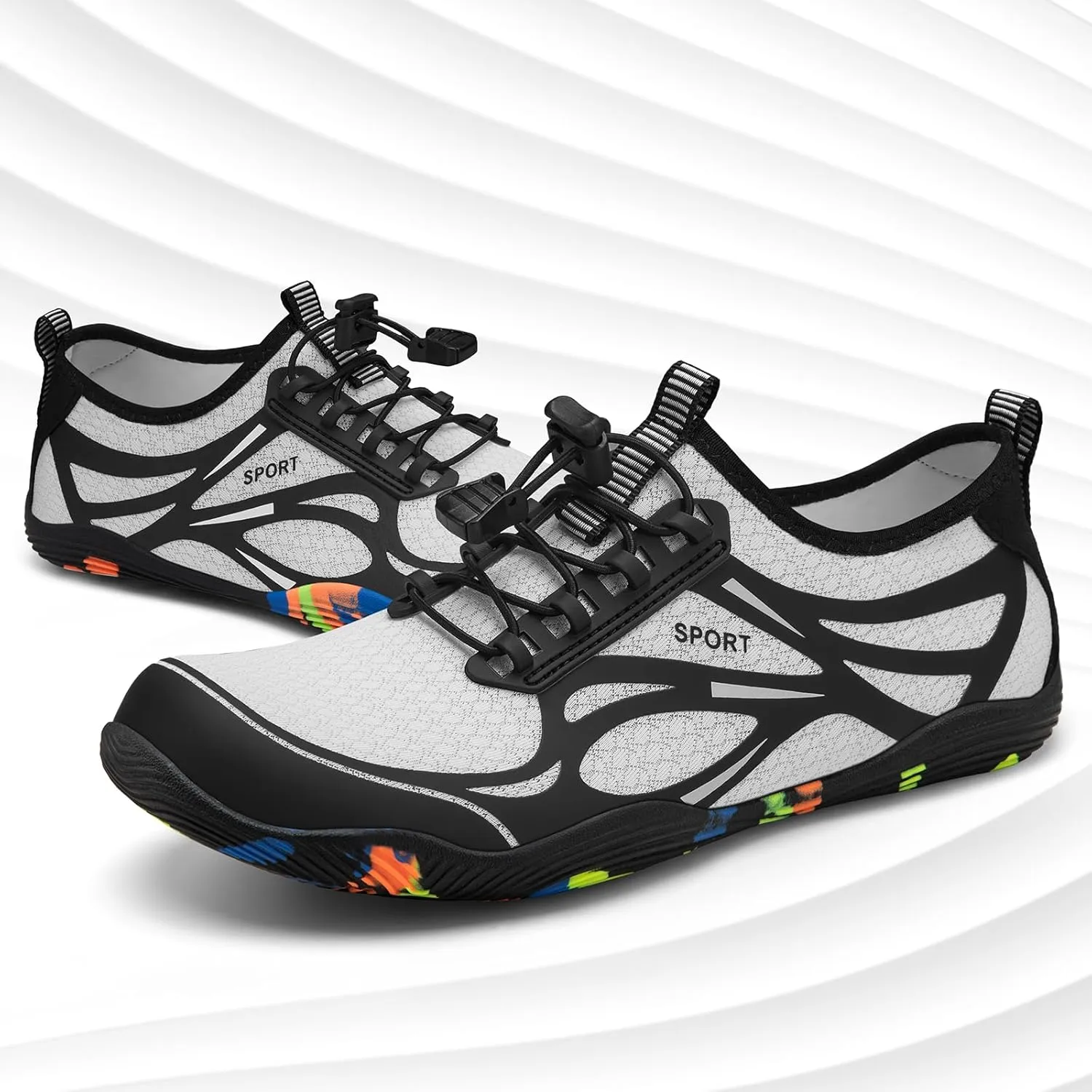 ATHMILE Water Shoes for Men Women River Shoes Adult Swim Beach Lake Pool Aqua Socks Barefoot Quick Dry for Hiking Surfing Kayaking Cruise Ship Essentials Cruise Ship Essentials
