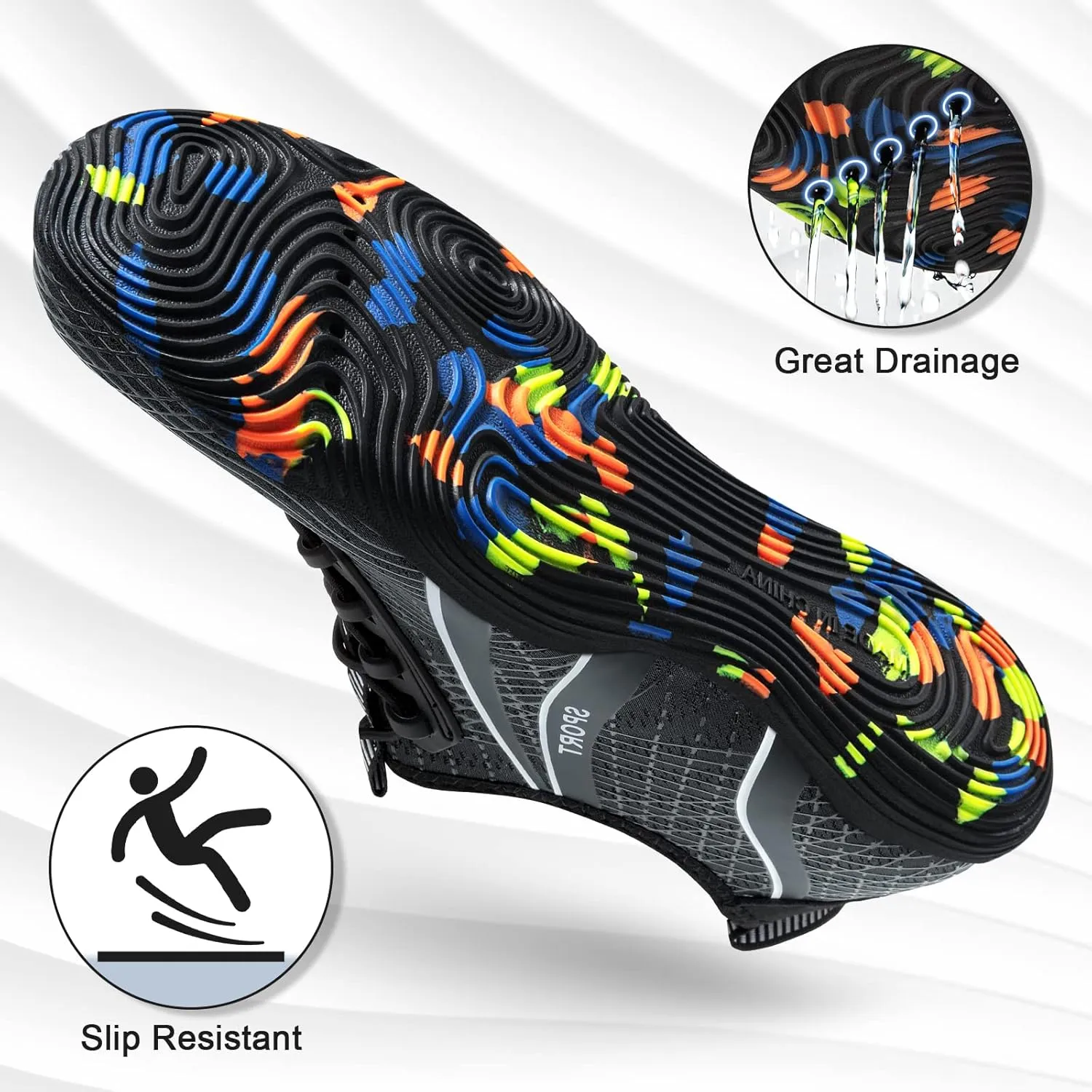 ATHMILE Water Shoes for Men Women River Shoes Adult Swim Beach Lake Pool Aqua Socks Barefoot Quick Dry for Hiking Surfing Kayaking Cruise Ship Essentials Cruise Ship Essentials