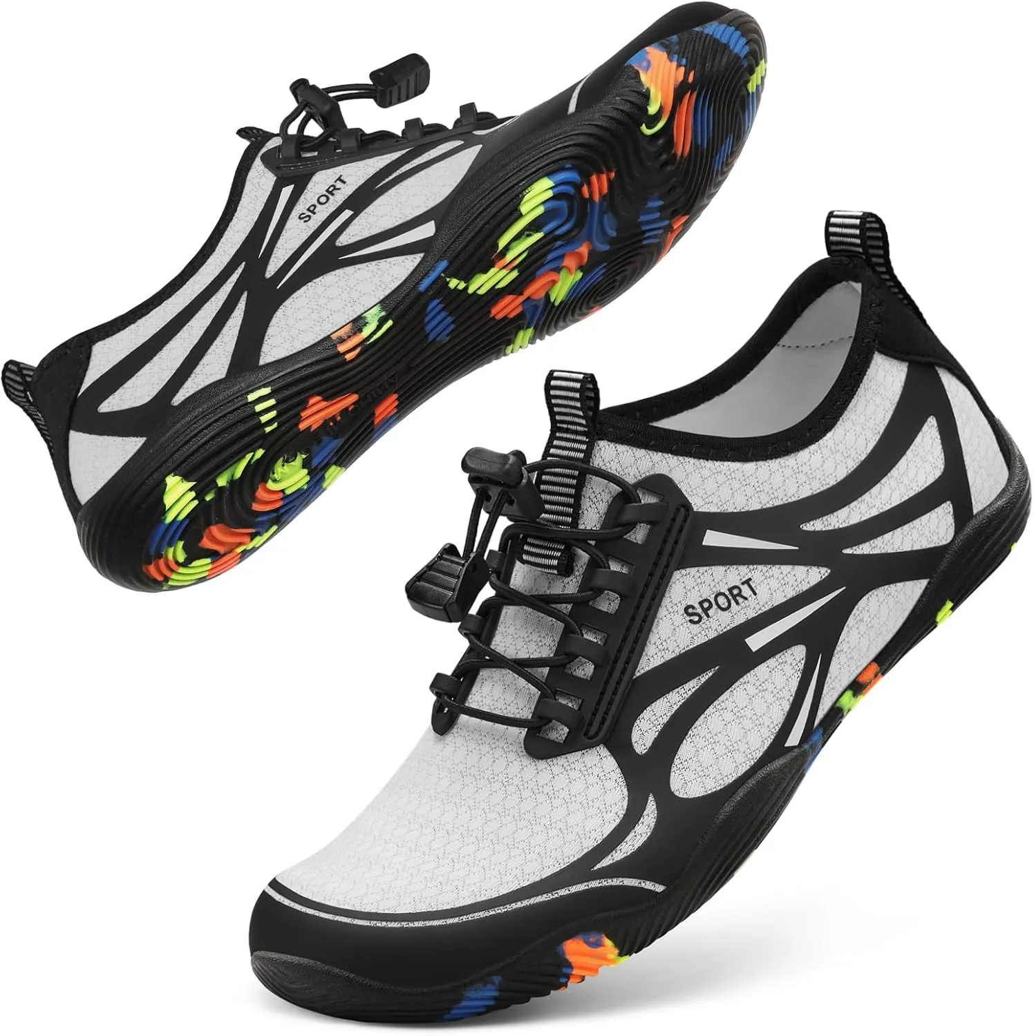 ATHMILE Water Shoes for Men Women River Shoes Adult Swim Beach Lake Pool Aqua Socks Barefoot Quick Dry for Hiking Surfing Kayaking Cruise Ship Essentials Cruise Ship Essentials