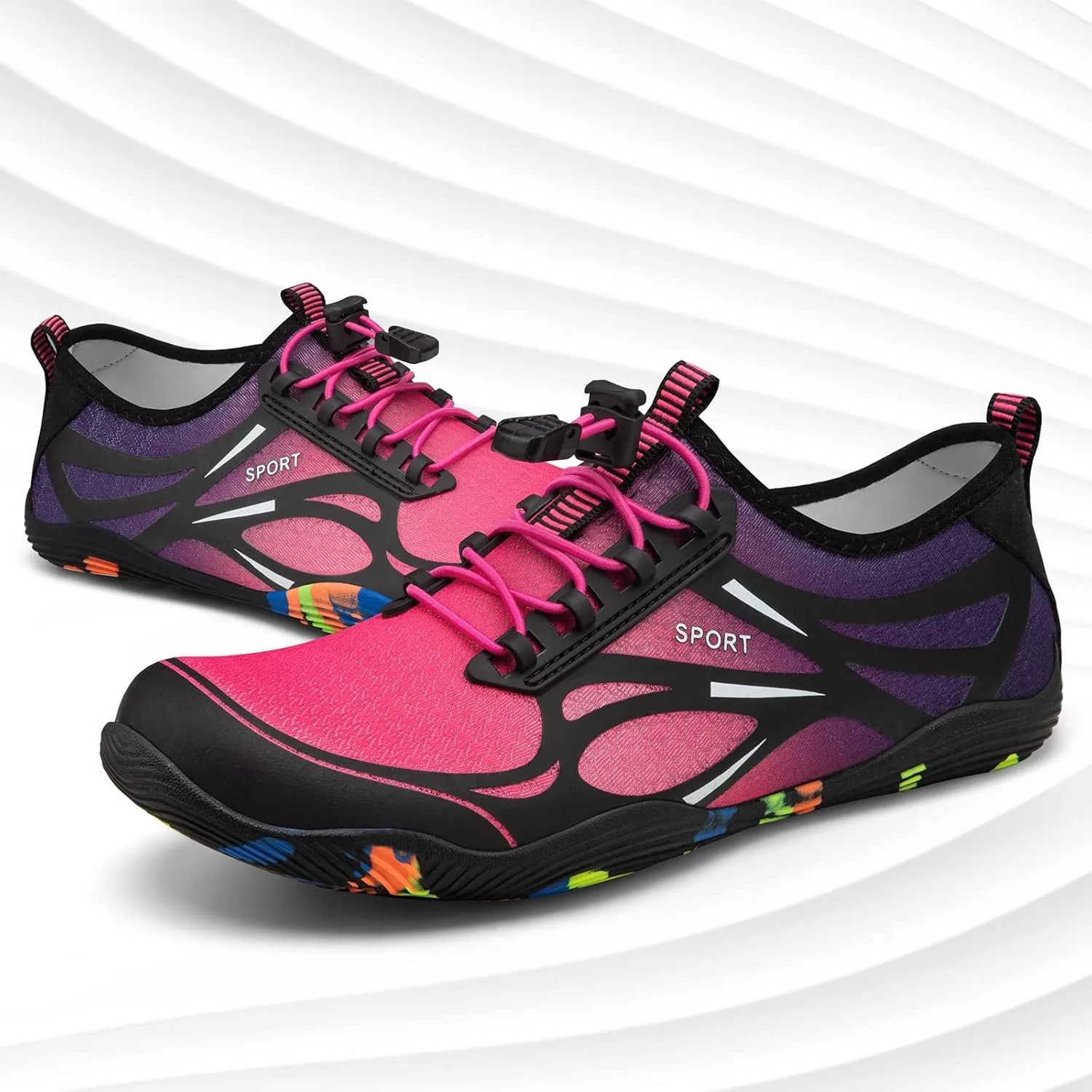 ATHMILE Water Shoes for Men Women River Shoes Adult Swim Beach Lake Pool Aqua Socks Barefoot Quick Dry for Hiking Surfing Kayaking Cruise Ship Essentials Cruise Ship Essentials