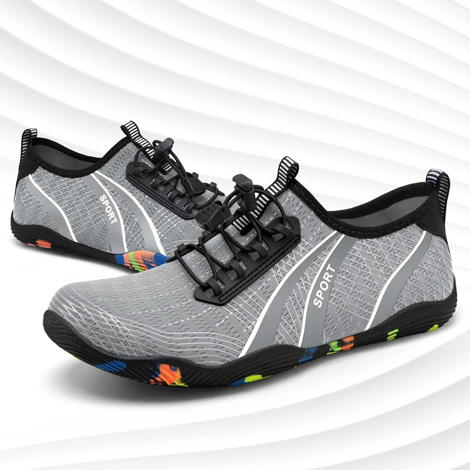 ATHMILE Water Shoes for Men Women River Shoes Adult Swim Beach Lake Pool Aqua Socks Barefoot Quick Dry for Hiking Surfing Kayaking Cruise Ship Essentials Cruise Ship Essentials