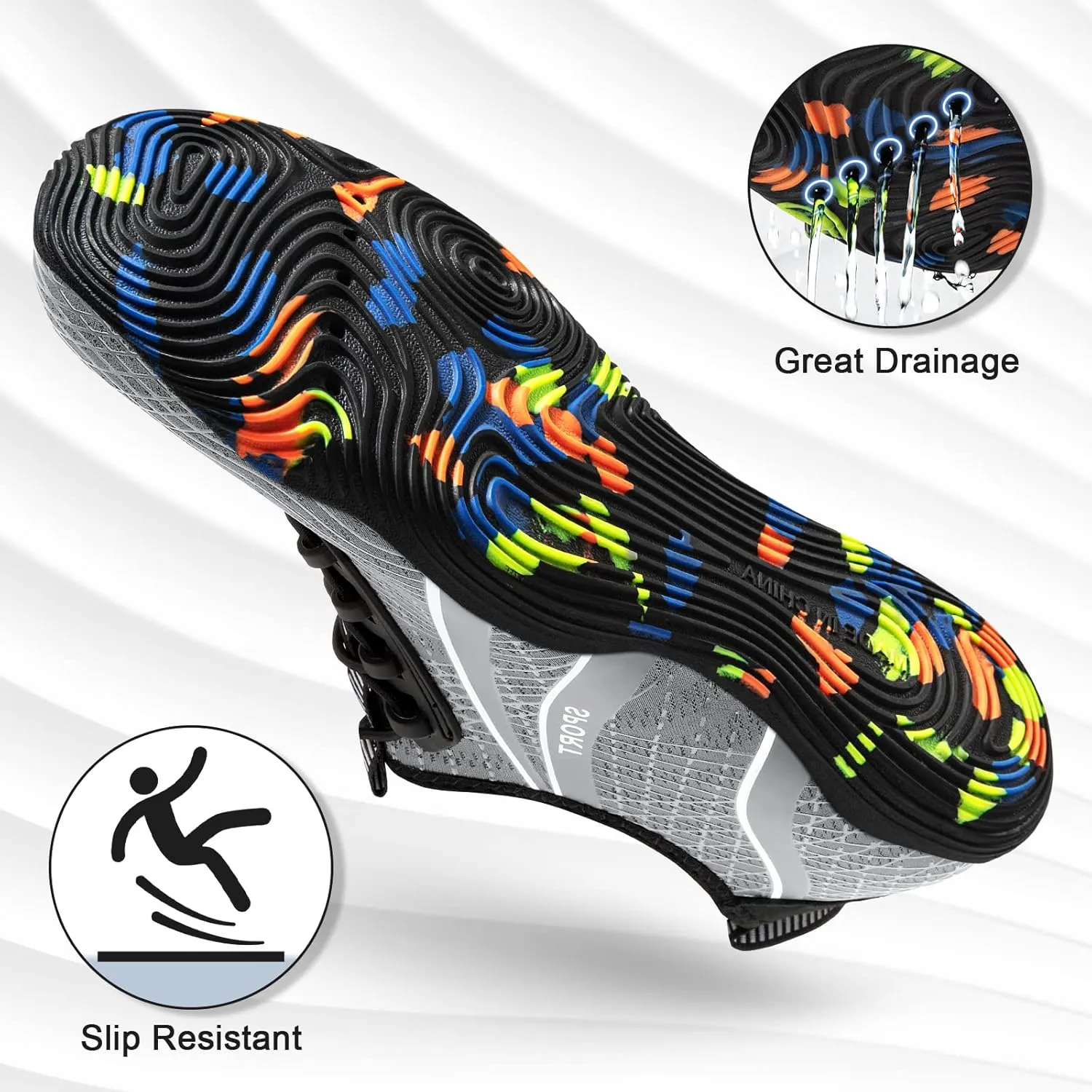 ATHMILE Water Shoes for Men Women River Shoes Adult Swim Beach Lake Pool Aqua Socks Barefoot Quick Dry for Hiking Surfing Kayaking Cruise Ship Essentials Cruise Ship Essentials