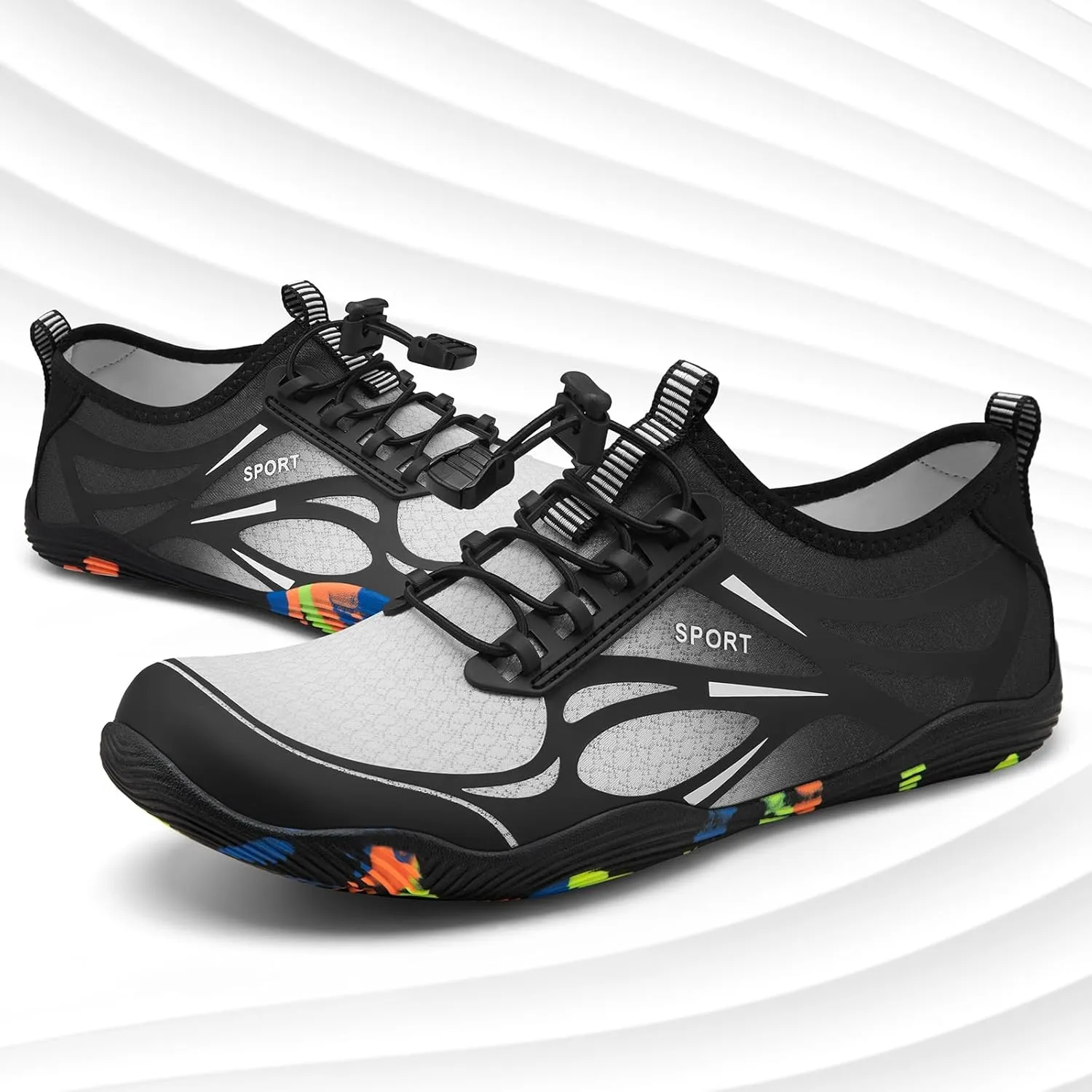 ATHMILE Water Shoes for Men Women River Shoes Adult Swim Beach Lake Pool Aqua Socks Barefoot Quick Dry for Hiking Surfing Kayaking Cruise Ship Essentials Cruise Ship Essentials