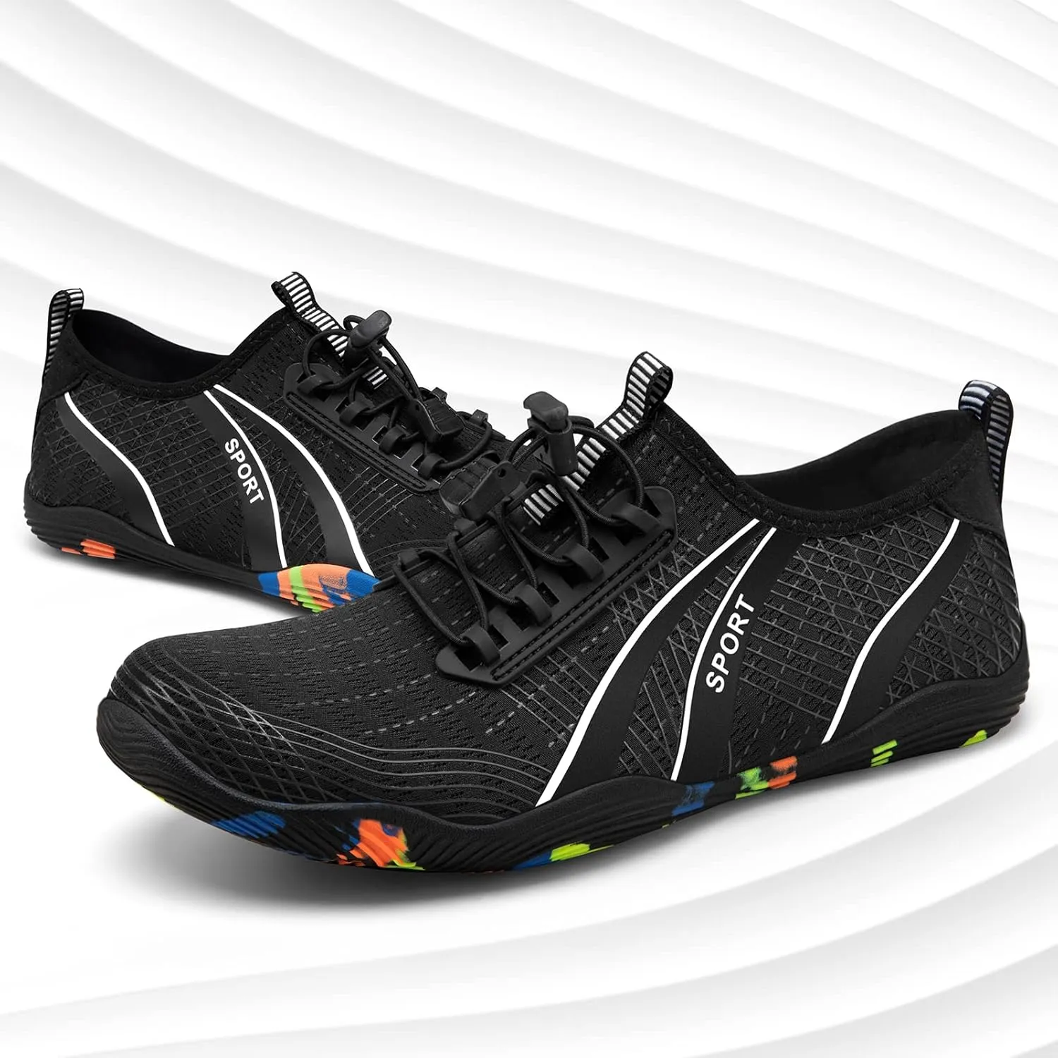ATHMILE Water Shoes for Men Women River Shoes Adult Swim Beach Lake Pool Aqua Socks Barefoot Quick Dry for Hiking Surfing Kayaking Cruise Ship Essentials