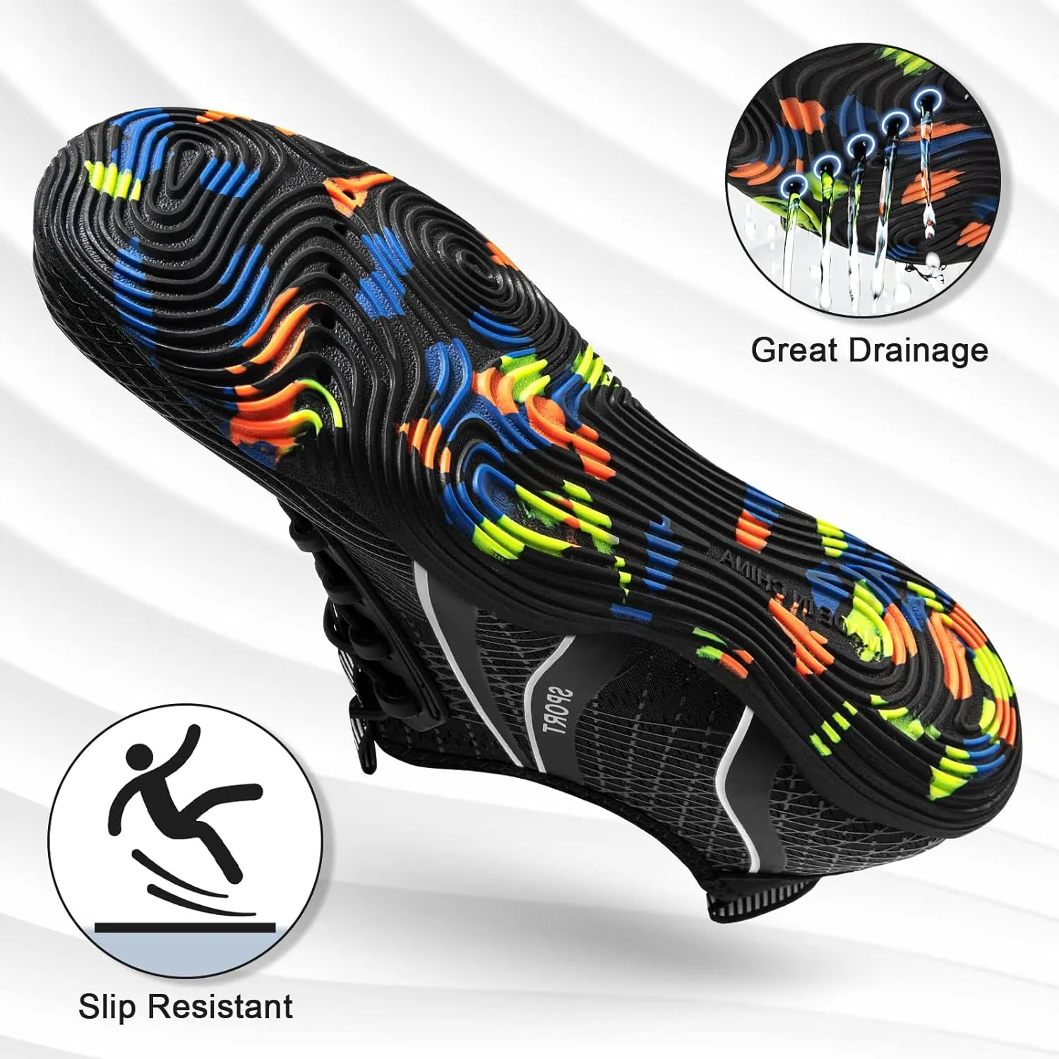 ATHMILE Water Shoes for Men Women River Shoes Adult Swim Beach Lake Pool Aqua Socks Barefoot Quick Dry for Hiking Surfing Kayaking Cruise Ship Essentials