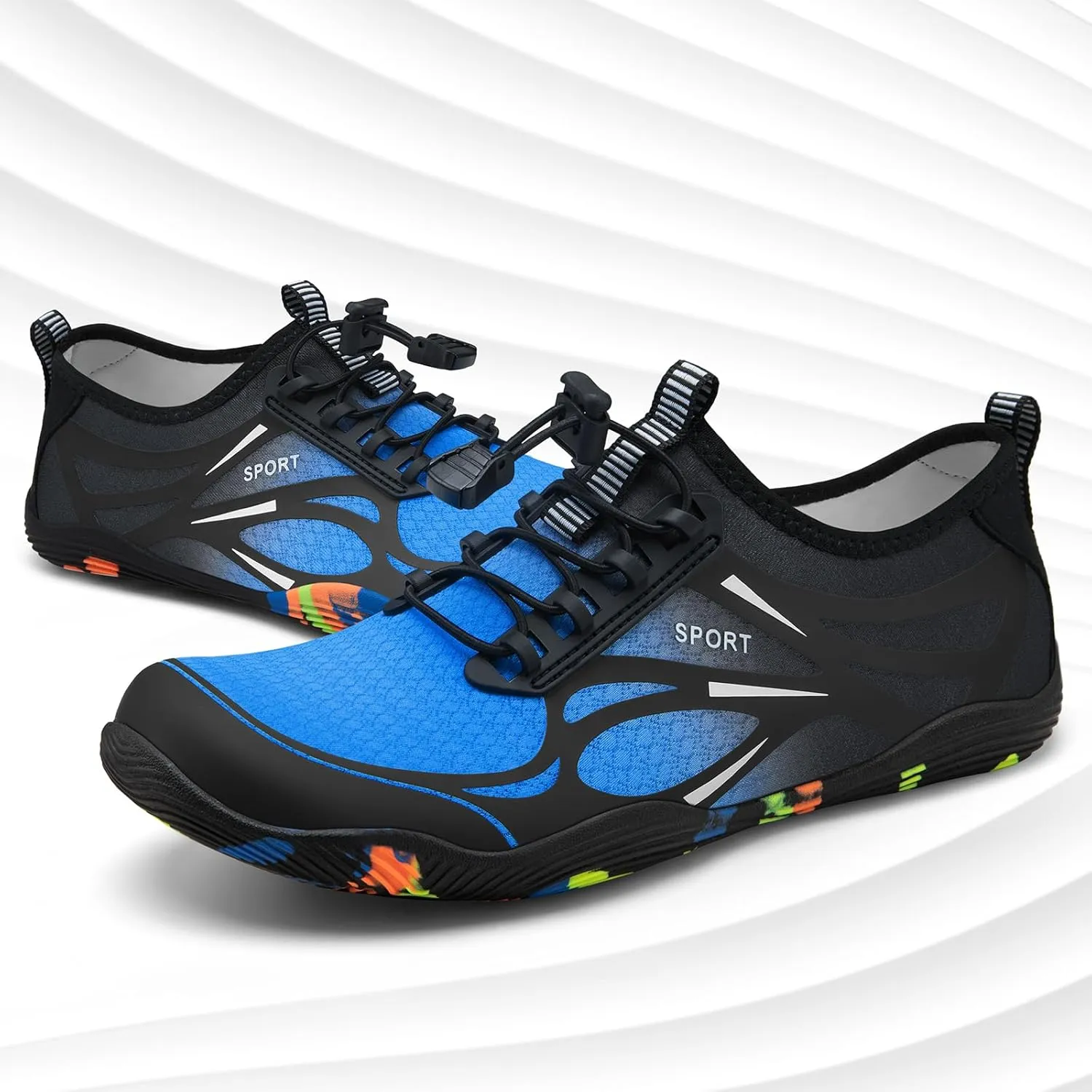 ATHMILE Water Shoes for Men Women River Shoes Adult Swim Beach Lake Pool Aqua Socks Barefoot Quick Dry for Hiking Surfing Kayaking Cruise Ship Essentials