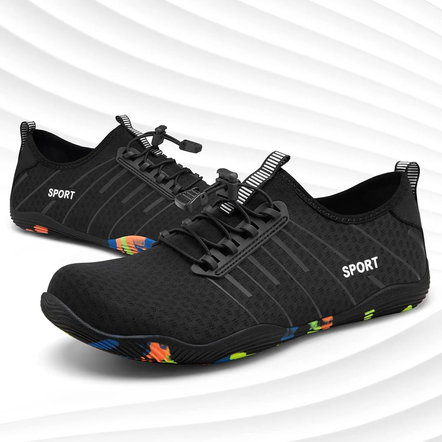 ATHMILE Water Shoes for Men Women River Shoes Adult Swim Beach Lake Pool Aqua Socks Barefoot Quick Dry for Hiking Surfing Kayaking Cruise Ship Essentials