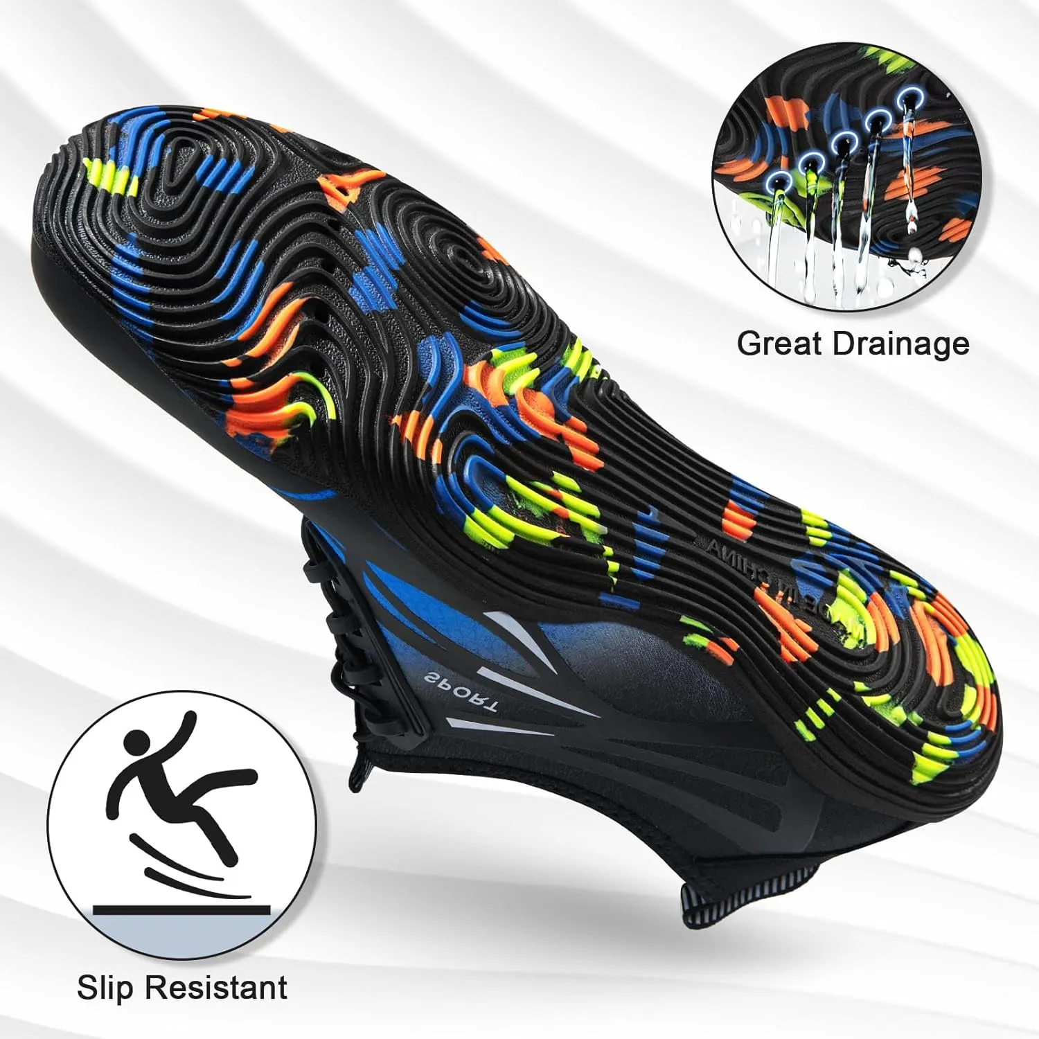 ATHMILE Water Shoes for Men Women River Shoes Adult Swim Beach Lake Pool Aqua Socks Barefoot Quick Dry for Hiking Surfing Kayaking Cruise Ship Essentials