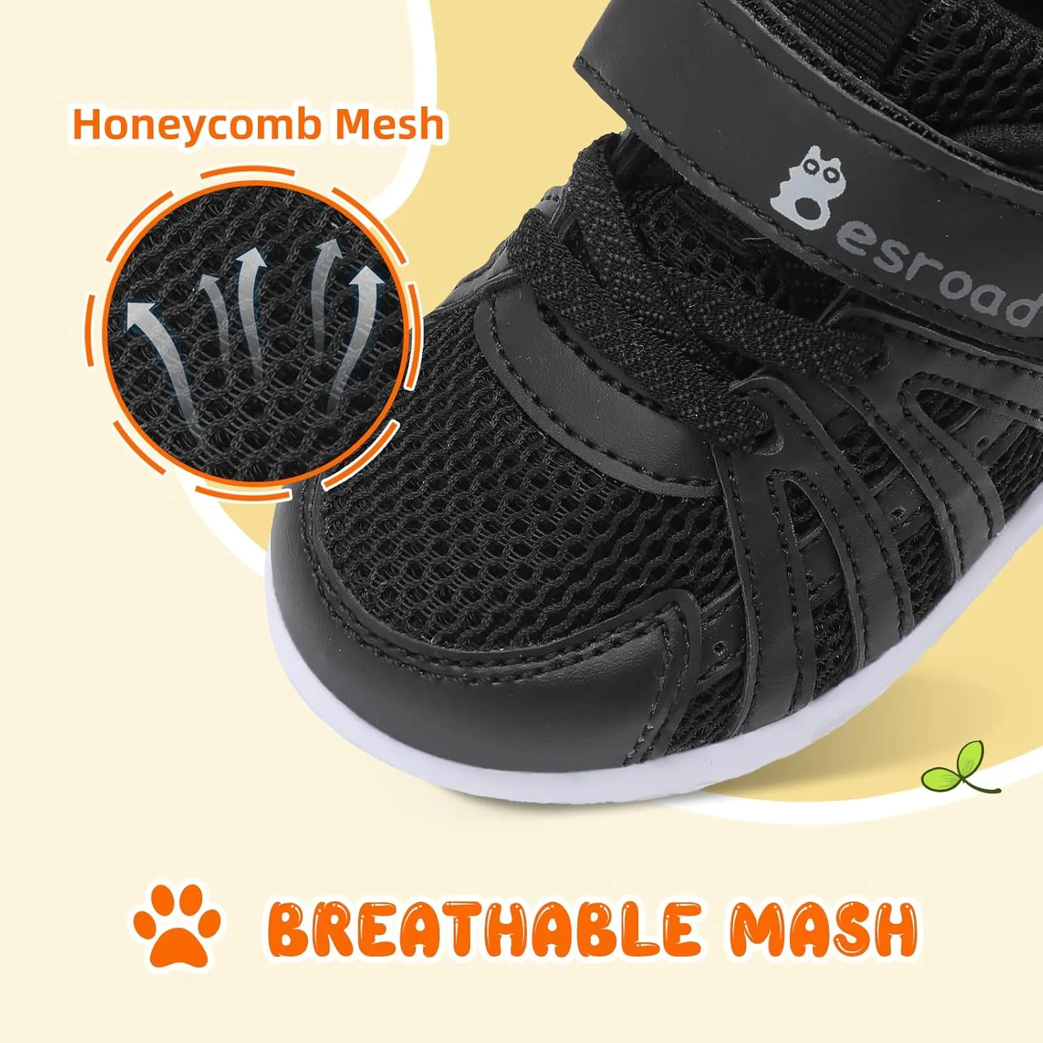 Besroad Toddler Shoes Boys Girls Barefoot Sneakers Kids Breathable Walking Shoes Lightweight Strap Non-Slip Sole Tennis Shoes
