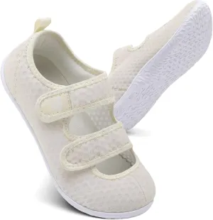 Besroad Womens Mens Lightweight Walking Shoes Adjustable Wide Diabetic Slippers Non-slip Sneakers Sandals