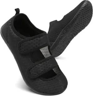 Besroad Womens Mens Lightweight Walking Shoes Adjustable Wide Diabetic Slippers Non-slip Sneakers Sandals