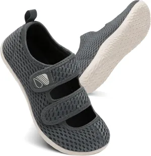 Besroad Womens Mens Lightweight Walking Shoes Adjustable Wide Diabetic Slippers Non-slip Sneakers Sandals