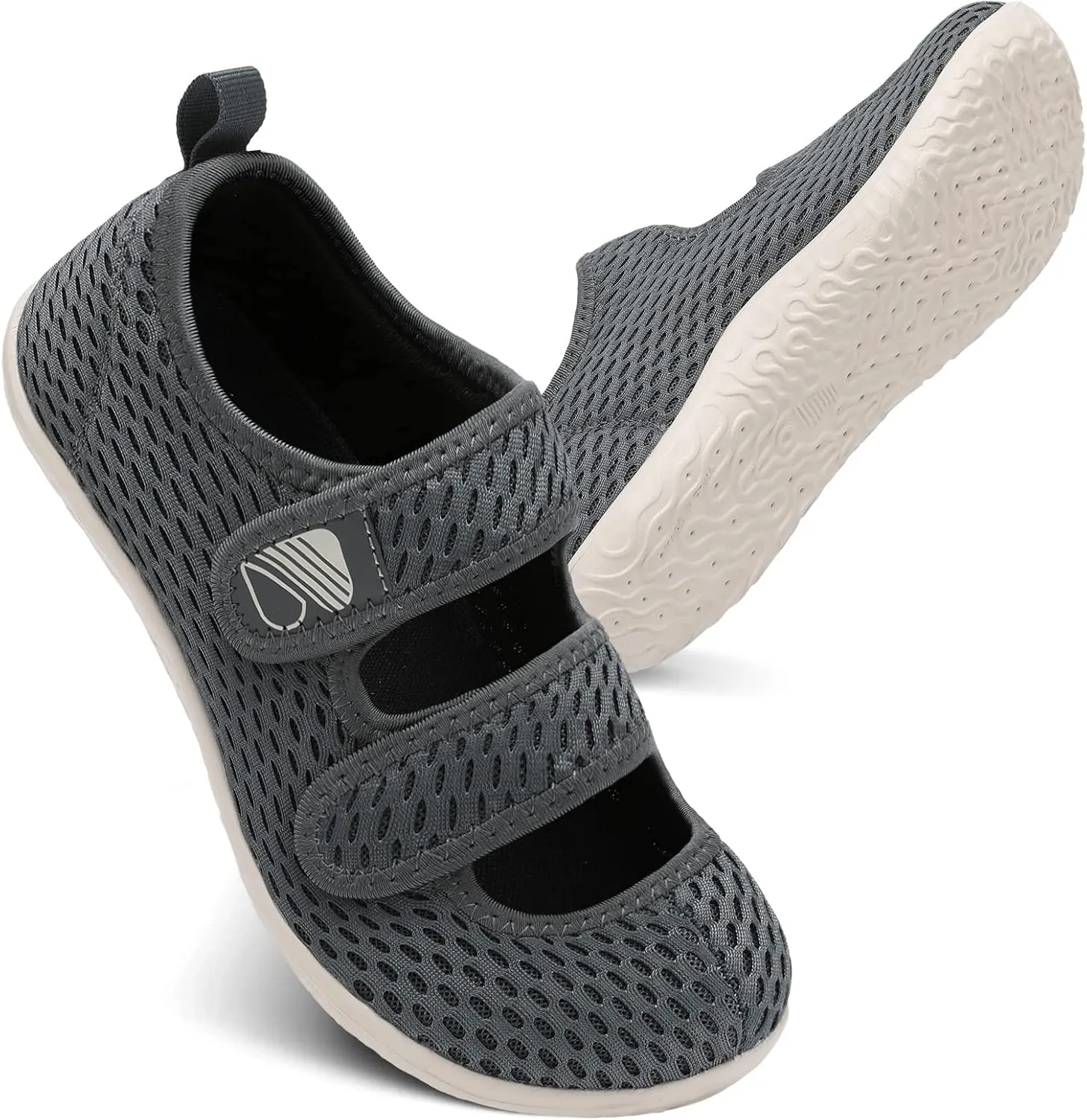 Besroad Womens Mens Lightweight Walking Shoes Adjustable Wide Diabetic Slippers Non-slip Sneakers Sandals