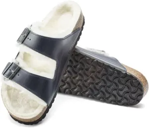 Birkenstock Arizona Suede Shearling Sandals - Cozy Comfort with Adjustable Straps for Winter Evenings - Multiple Colors & Sizes