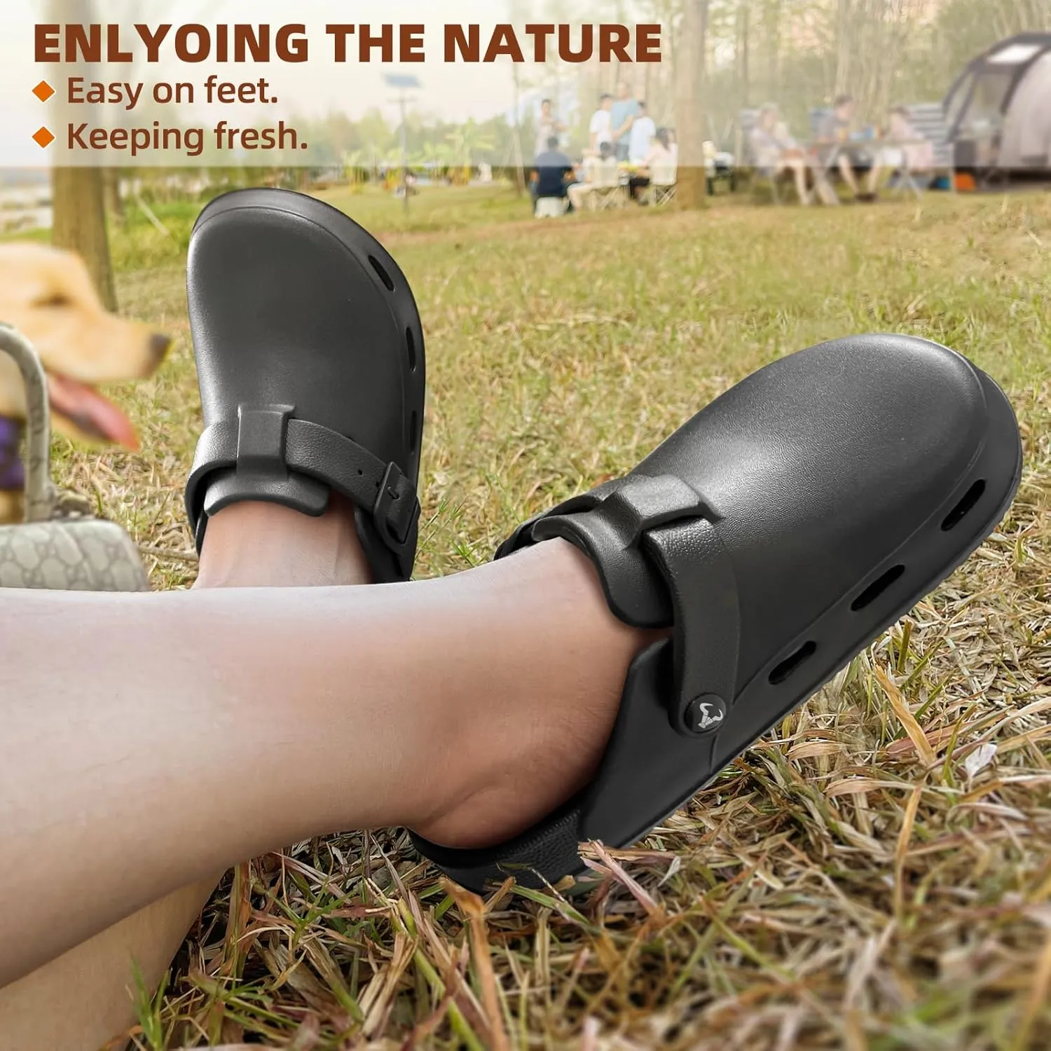 BULLIANT Women Clogs, Adjustable Sandals Slip-on Water Shoes Unisex with Cushioned Footbed,Comfortable Lightweight