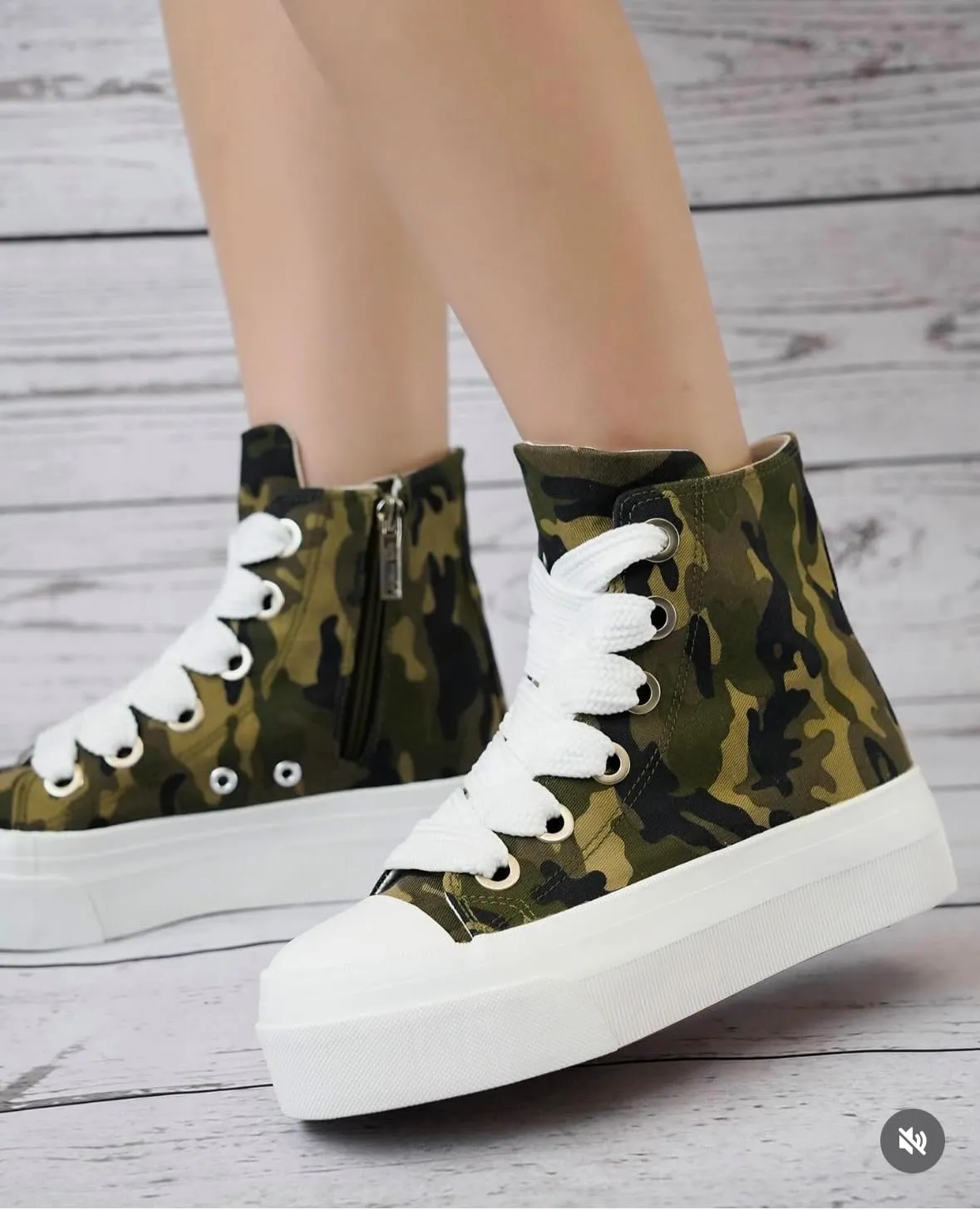 Cape Robbin Women's High Top Platform Lace Up Sneaker Shoes Zitella