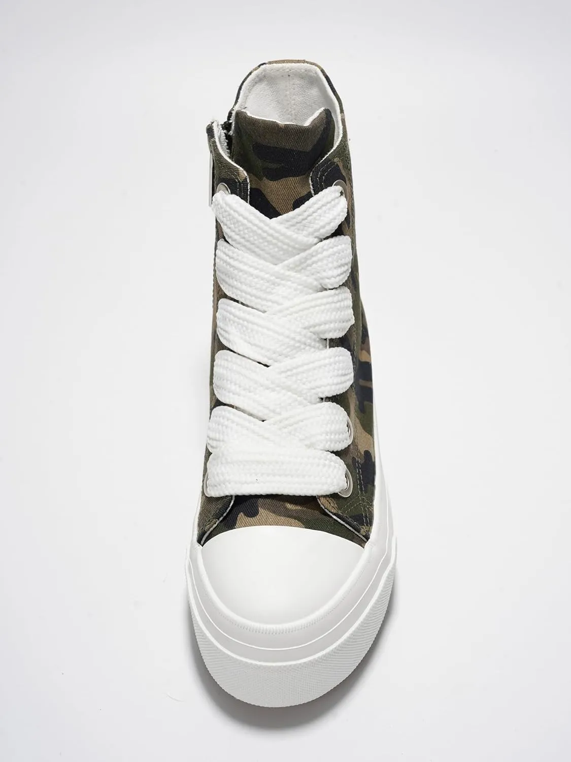 Cape Robbin Women's High Top Platform Lace Up Sneaker Shoes Zitella