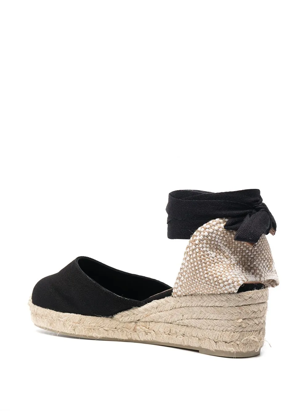 Castaner Black Flat Espadrilles