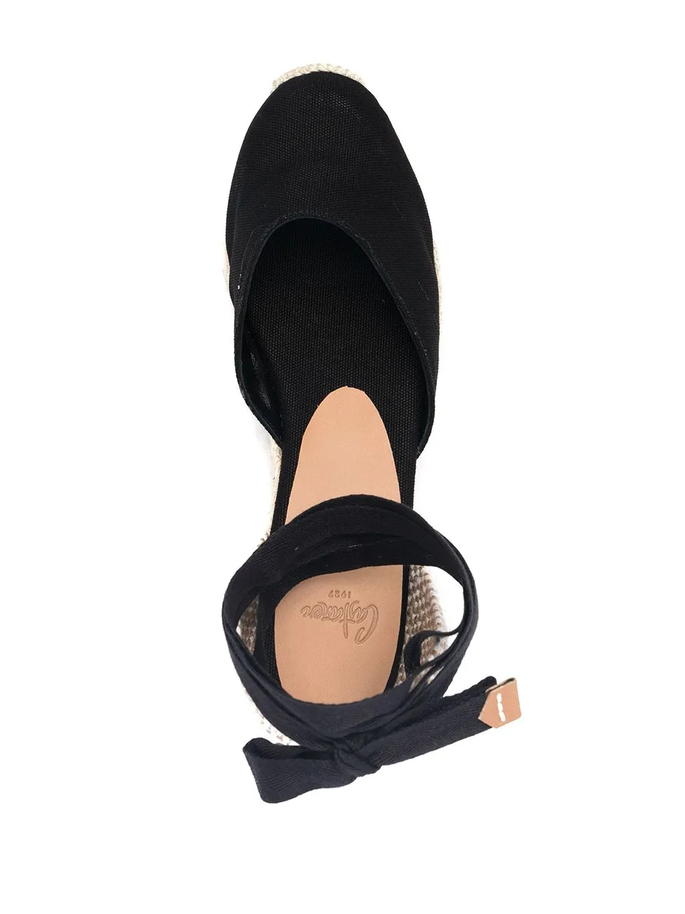 Castaner Black Flat Espadrilles