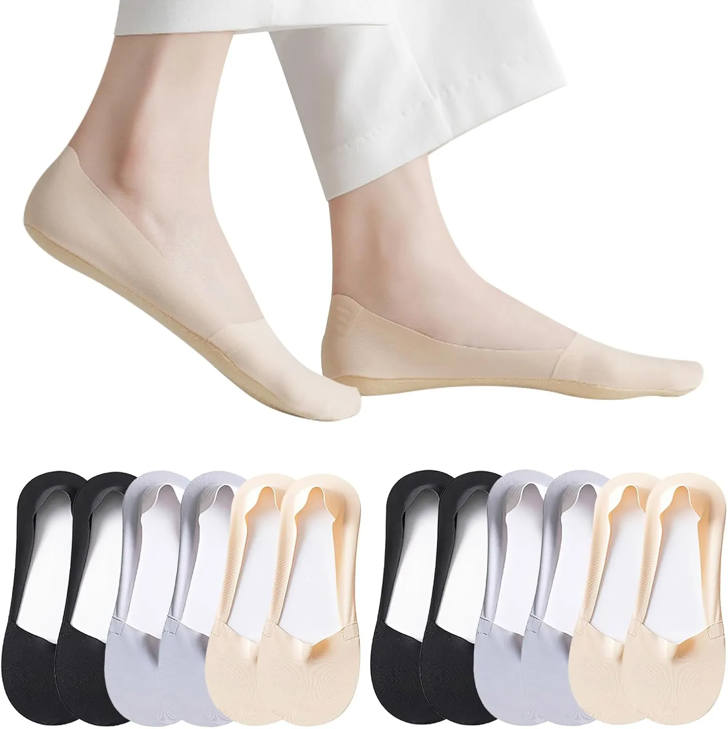 Caudblor Thin No Show Socks Low Cut Liner