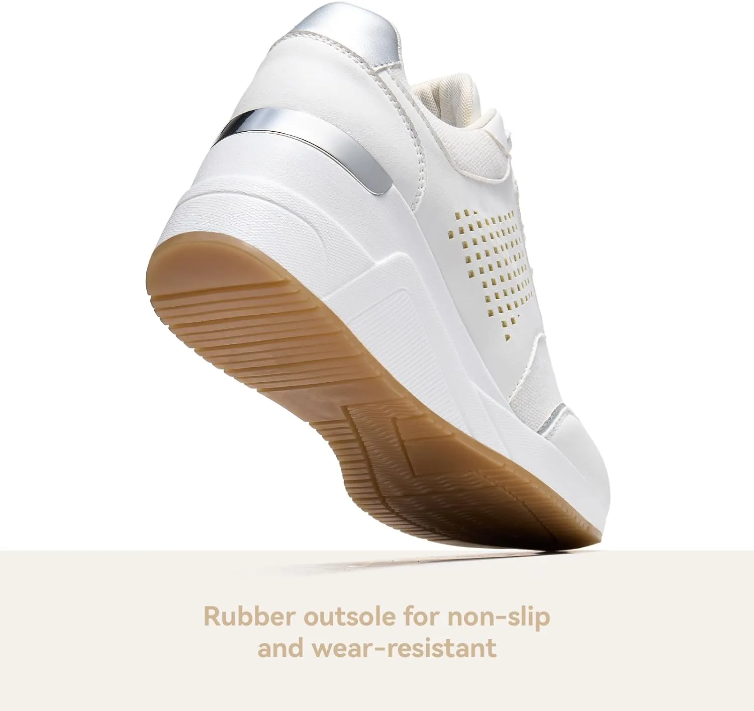 Cestfini Wedge Sneakers for Women - Wedge Tennis Shoes Non-Slip Women Fashion Sneakers