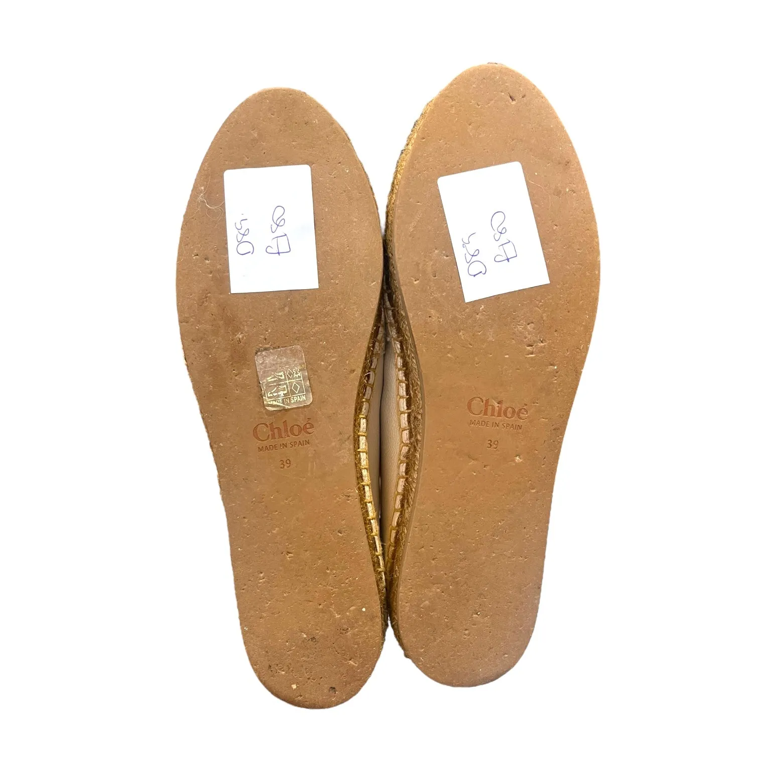 Chloe Nude Espadrilles - 6 - NEW