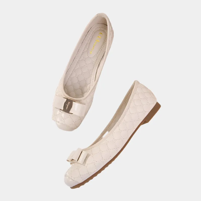 Clara | Soft Black Leather Ballet Flats