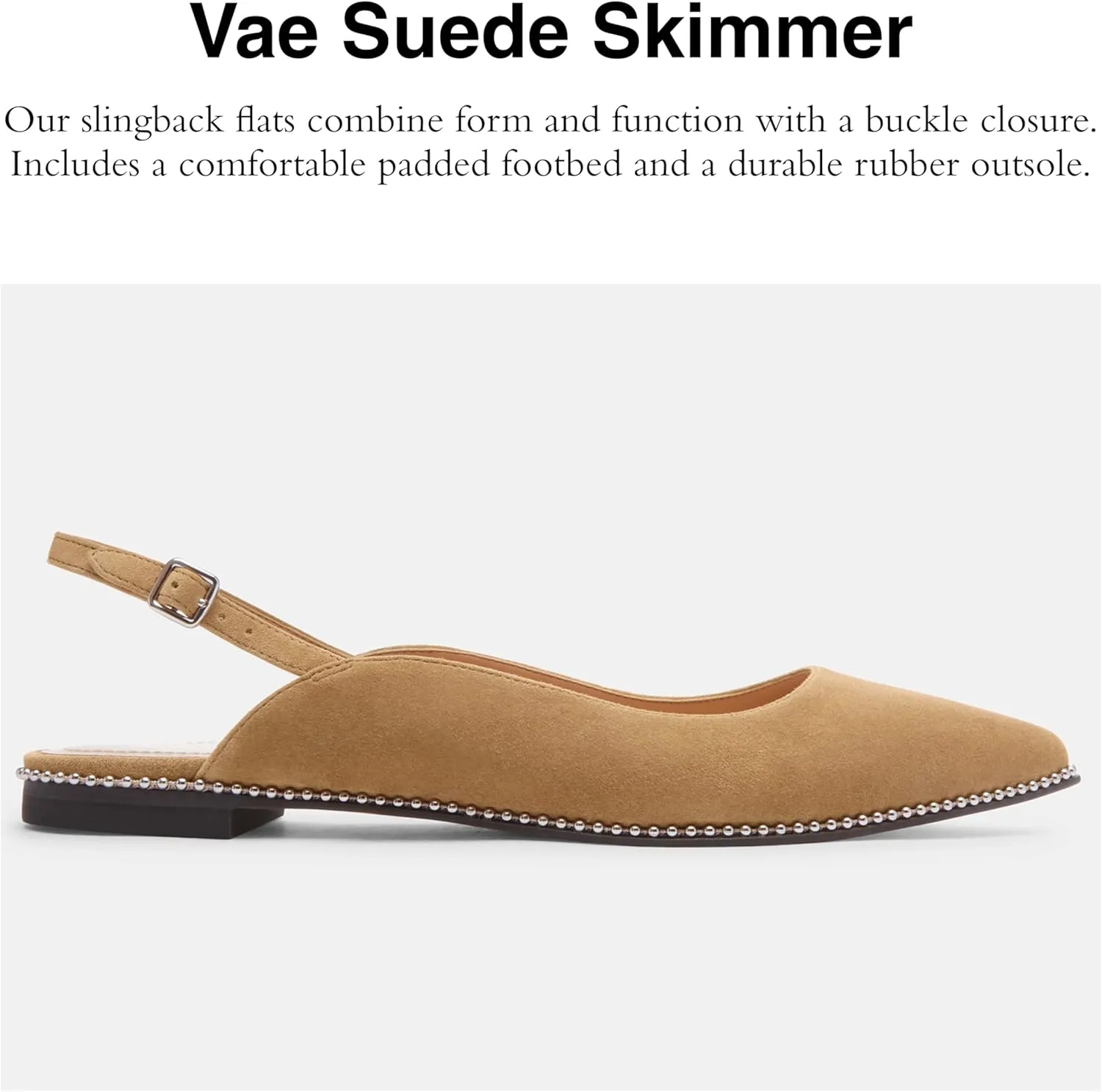 Coach Women's VAE Suede Skimmer Ballet Flat