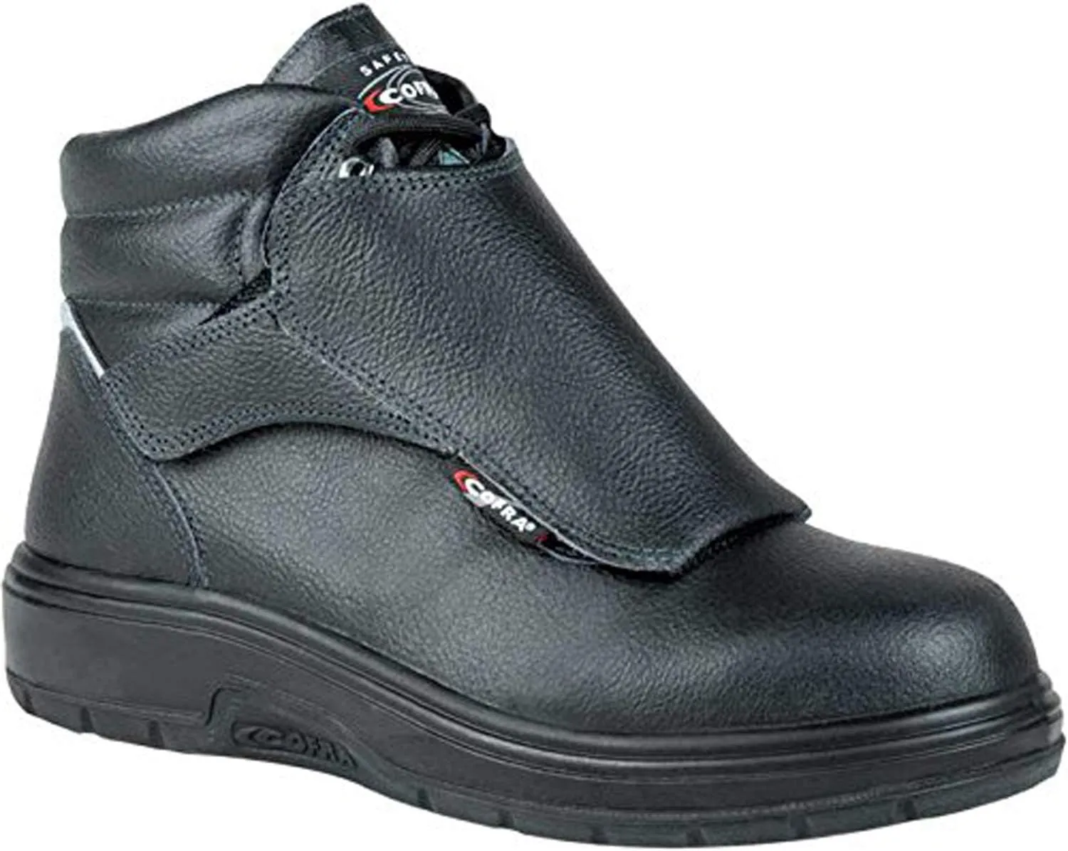 COFRA Leather Work Boots - HEAT SHIELD Treadless Footwear with Composite Safety Toe & Heat Defender Nitrile Rubber Outsole - Size 9.5