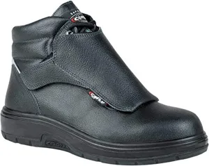 COFRA Leather Work Boots - HEAT SHIELD Treadless Footwear with Composite Safety Toe & Heat Defender Nitrile Rubber Outsole - Size 9.5