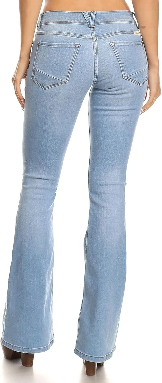 Colombian Design, Butt Lift, Levanta Cola, Boot Leg Jeans Plus/Junior Size
