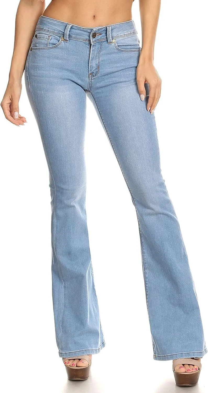 Colombian Design, Butt Lift, Levanta Cola, Boot Leg Jeans Plus/Junior Size