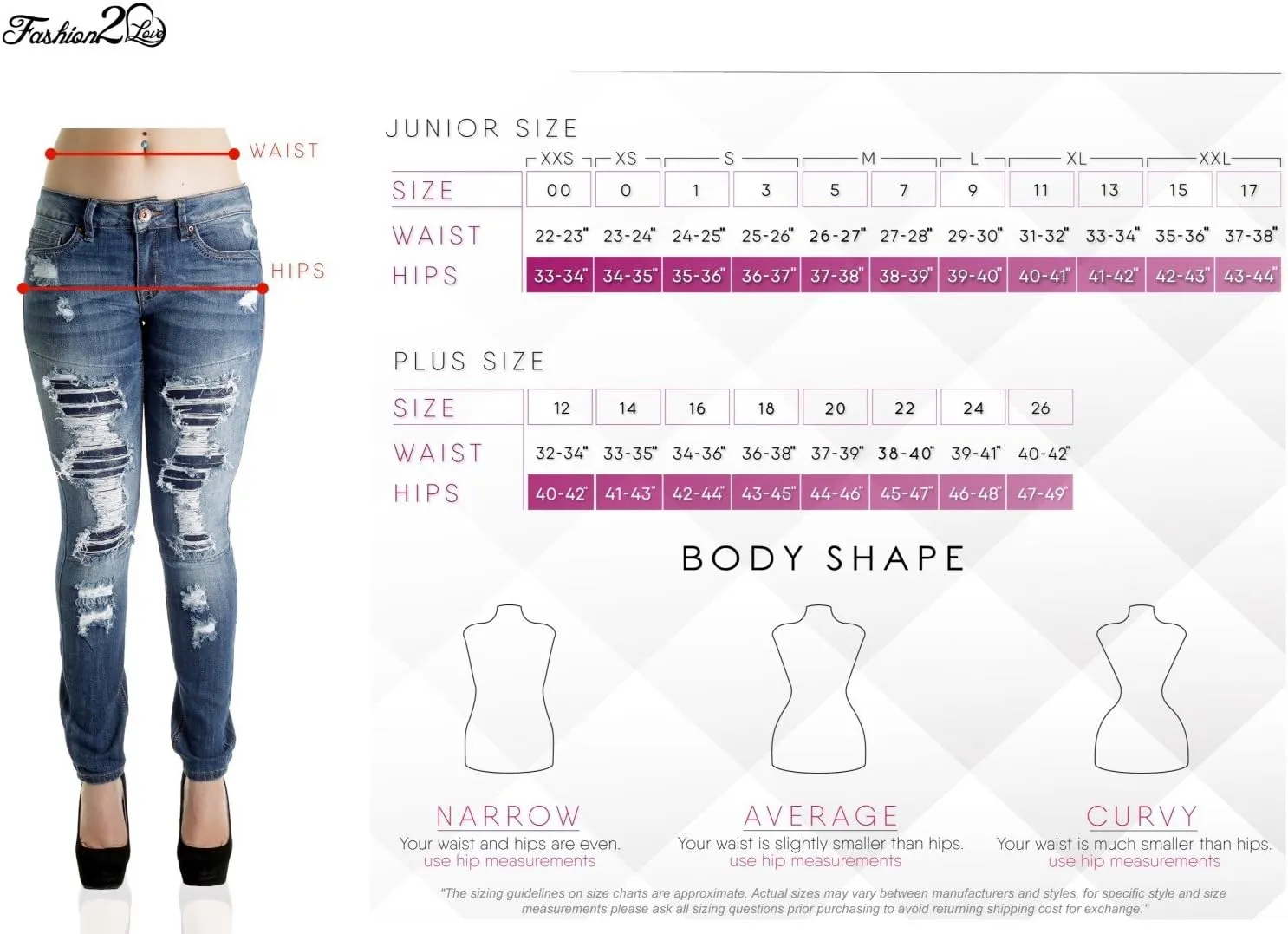 Colombian Design, Butt Lift, Levanta Cola, Boot Leg Jeans Plus/Junior Size