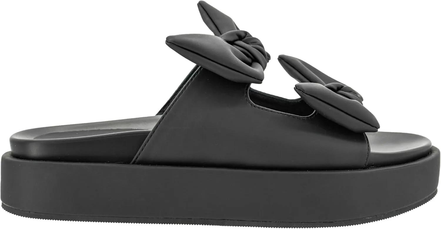 Corkys Footwear Women's Lil Bit Knotty 1.5-Inch Platform Sandal - Featuring Two Straps Adorned With Bows And A Lightly Cushioned Insole For All Day Wear
