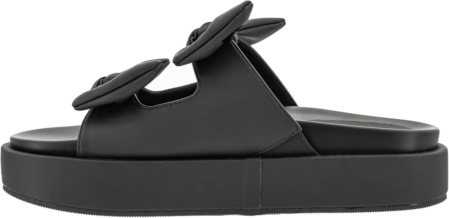 Corkys Footwear Women's Lil Bit Knotty 1.5-Inch Platform Sandal - Featuring Two Straps Adorned With Bows And A Lightly Cushioned Insole For All Day Wear