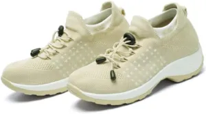 CrazySavage Womens Walking Shoe-Sock Sneakers Slip on Nursing Orthotic Heel Pain Relief Wedge Mesh Platform Air Cushion Buffer Nurse Shoe