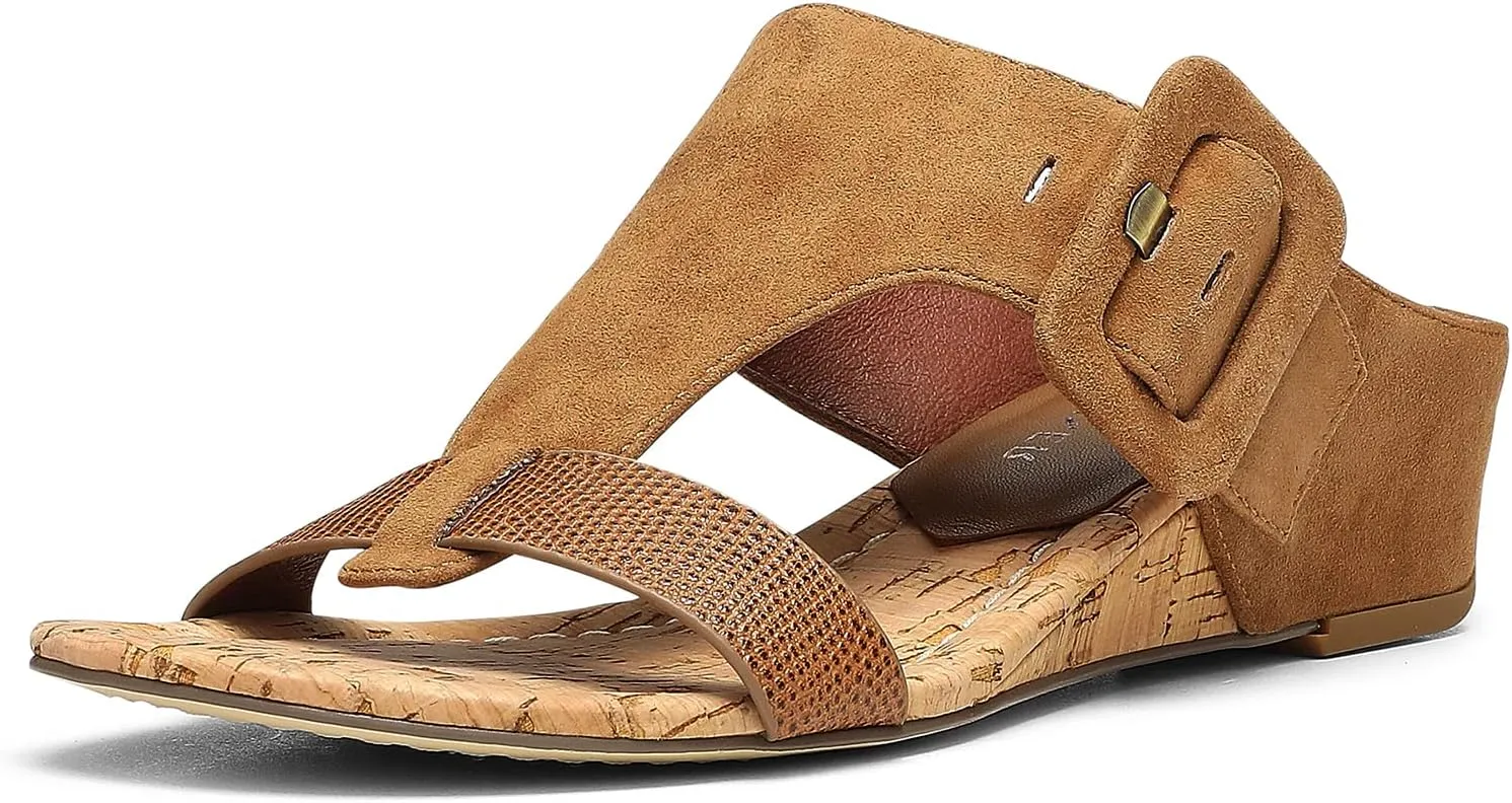 Donald Pliner Women's Ofelia Python Print Upper Cork Wedge Heel Heeled, Comfortable, Leather, Slide Sandals