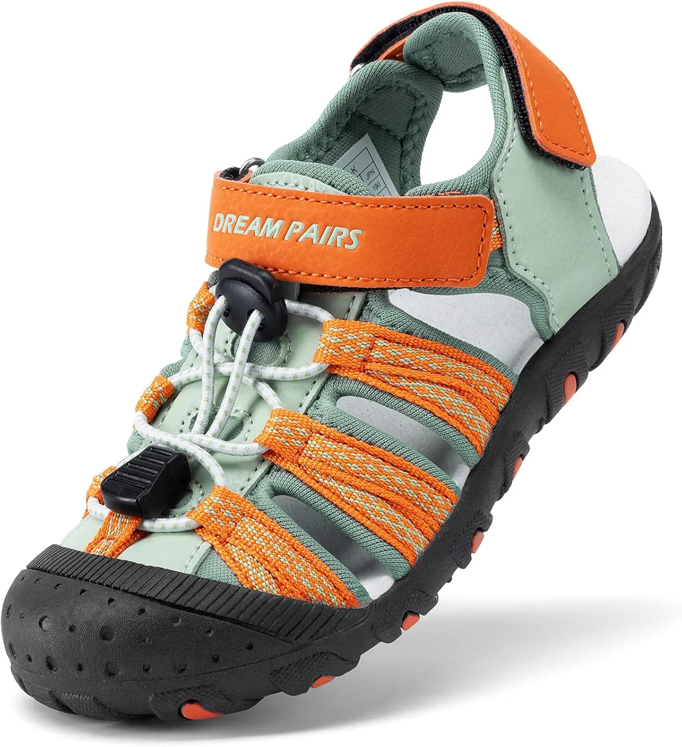 DREAM PAIRS Boys Girls Summer Outdoor Athletic Sport Sandals Hiking Beach Casual Closed Toe Adjustable Multicolor for Toddler/Little/Big Kids